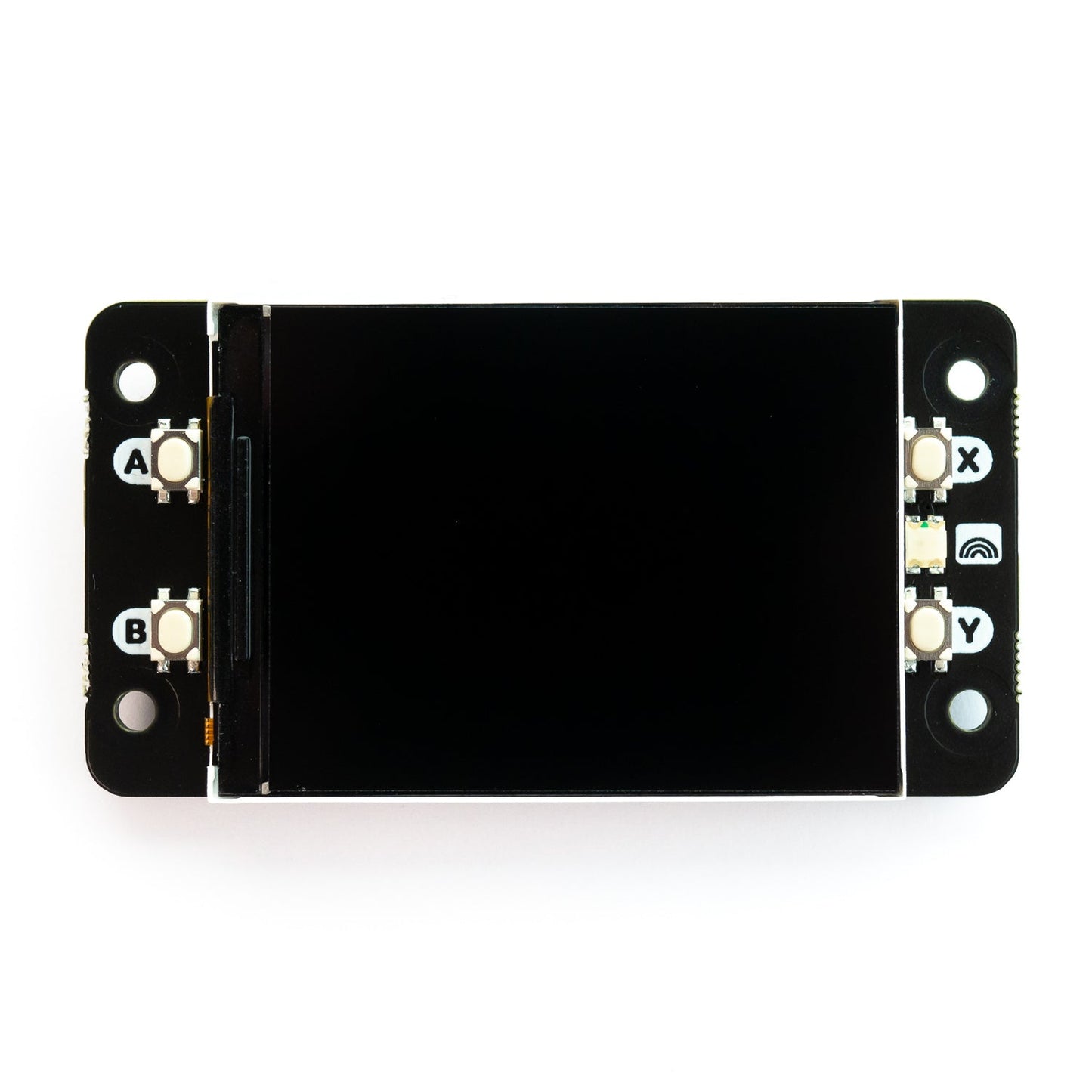 2" IPS LCD screen module for the Magic Box DIY Kit — front view with the four on-device buttons A/B/X/Y and the status LED
