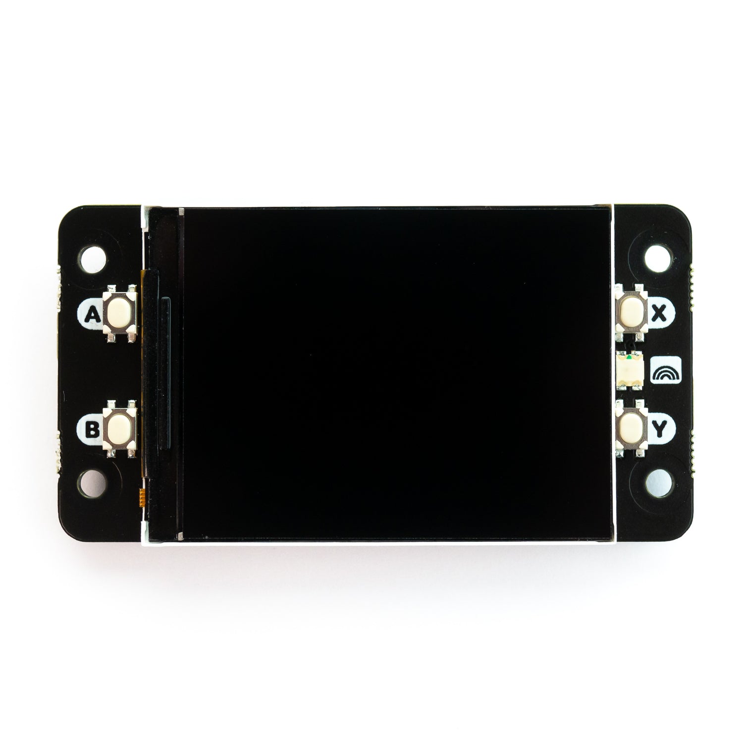 2" IPS LCD screen module for the Magic Box DIY Kit — front view with the four on-device buttons A/B/X/Y and the status LED
